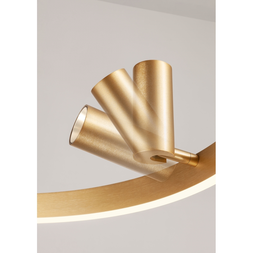 Redo 01-2492 - Candelabro suspenso LED SUMMIT LED/53,5W/230V CRI 90 diâmetro 80,8 cm dourada