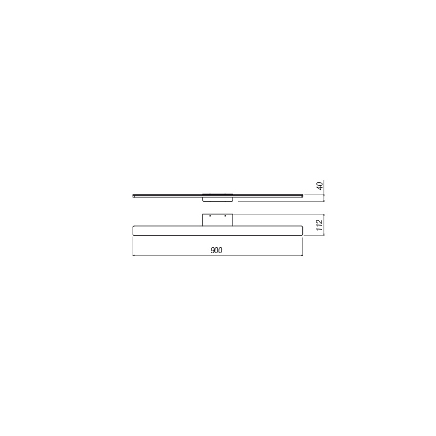 Redo 01-2507 - Iluminação de espelho para casa de banho LED BARRIO LED/27,39W/230V 90 cm CRI 90 IP44 branco
