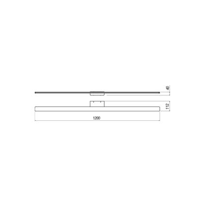 Redo 01-2511 - Iluminação de espelho para casa de banho LED BARRIO LED/34,32W/230V 120 cm CRI 90 IP44 branco