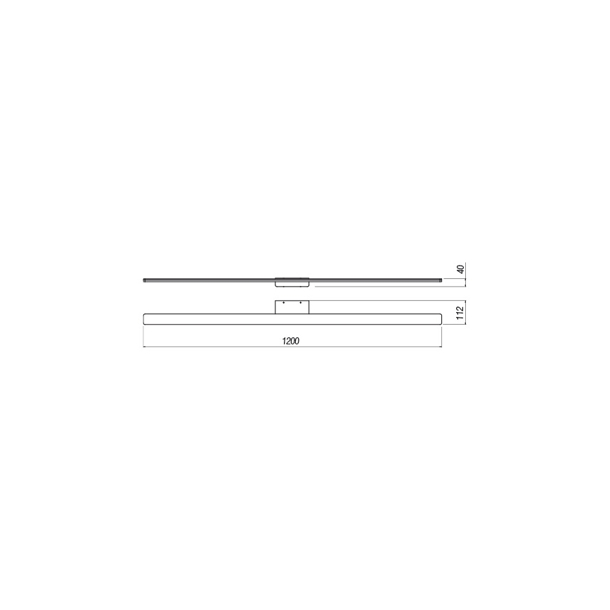 Redo 01-2511 - Iluminação de espelho para casa de banho LED BARRIO LED/34,32W/230V 120 cm CRI 90 IP44 branco