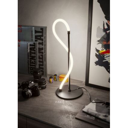 Redo 01-2530 - Candeeiro de mesa LED com regulação CORRAL LED/12W/230V preto
