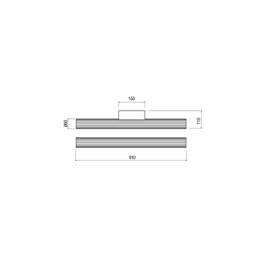 Redo 01-2592 - Iluminação LED para espelho de casa de banho RIGAL LED/18W/230V 3000K 91 cm CRI 90 IP44 cromado brilhante/branco