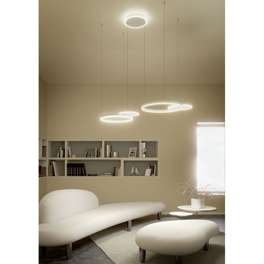 Redo 01-2608 - Lustre LED dimerizável suspenso por cabo SIGUA LED/114W/230V CRI 90 branco