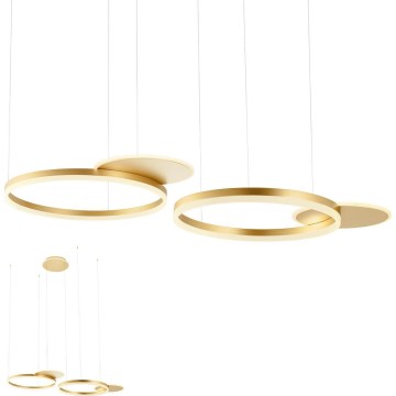 Redo 01-2609 - Candeeiro suspenso LED com regulação SIGUA LED/114W/230V CRI 90 3000K dourado
