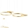 Redo 01-2609 - Candeeiro suspenso LED com regulação SIGUA LED/114W/230V CRI 90 3000K dourado