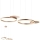 Redo 01-2610 - Candeeiro suspenso LED com regulação SIGUA LED/114W/230V CRI 90 3000K castanho