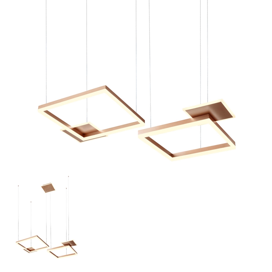 Redo 01-2613 - Lustre LED regulável suspenso por cabo SIGUA LED/110W/230V CRI 90 castanho