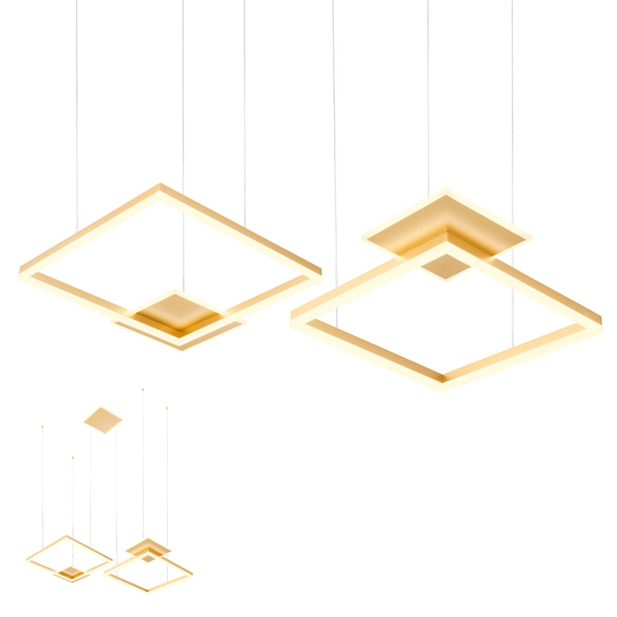 Redo 01-2615 - Lustre suspenso em cabo regulável por dimmer SIGUA LED/137W/230V CRI 90 dourado
