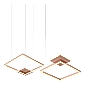 Redo 01-2616 - Lustre pendente LED regulável suspenso por cabo SIGUA LED/137W/230V IRC 90 castanho