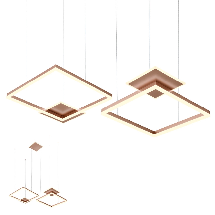 Redo 01-2616 - Lustre pendente LED regulável suspenso por cabo SIGUA LED/137W/230V IRC 90 castanho