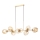 Redo 01-2621 - Candeeiro suspenso PIERCE 8xE27/42W/230V dourado/fumado