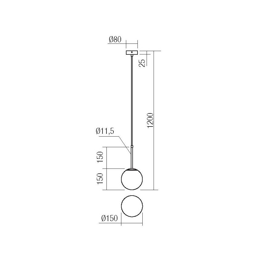 Redo 01-2623 - Candelabro suspenso NIVA 1xE14/28W/230V