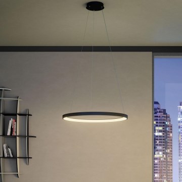 Redo 01-2674- Candelabro suspenso LED com regulação ICONIC LED/50W/230V diâmetro 58 cm preto