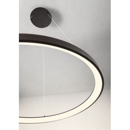 Redo 01-2677 - Candelabro suspenso LED com regulação ICONIC LED/60W/230V diâmetro 78 cm preto