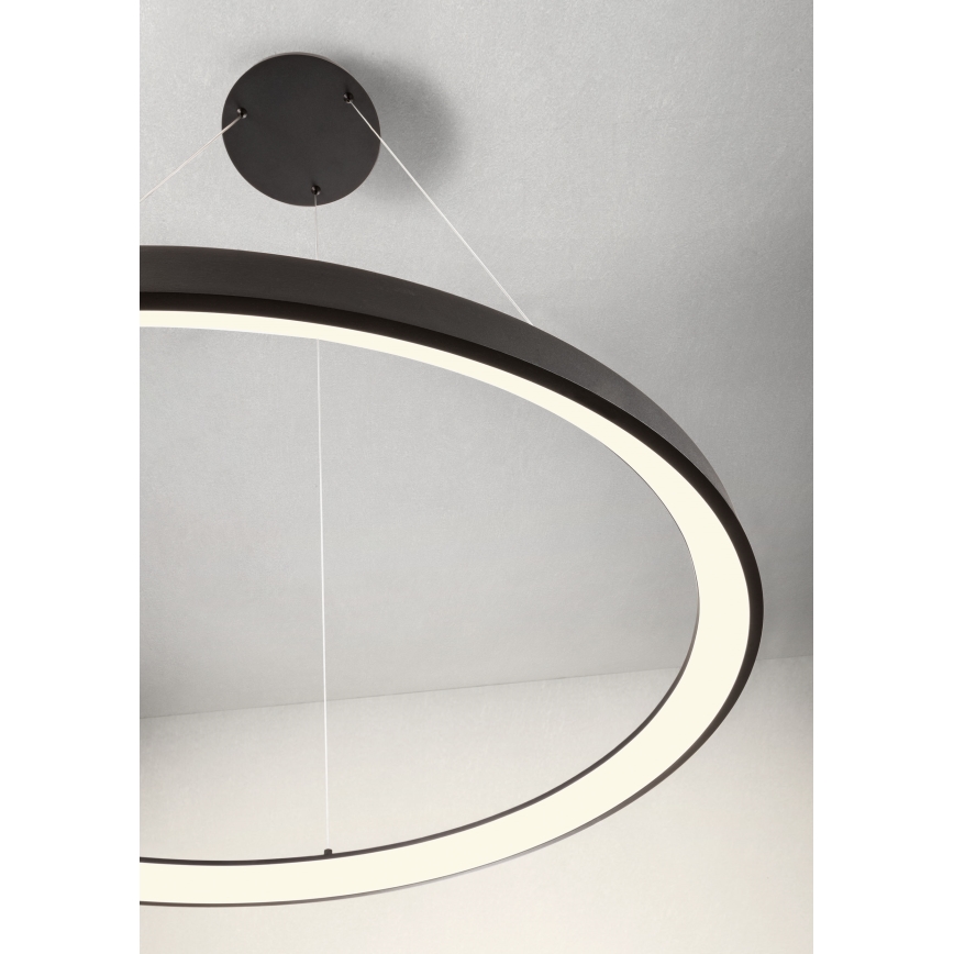 Redo 01-2677 - Candelabro suspenso LED com regulação ICONIC LED/60W/230V diâmetro 78 cm preto