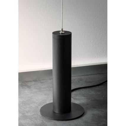 Redo 01-2695 - Candeeiro de chão LED com regulação PICAS LED/12W/230V preto