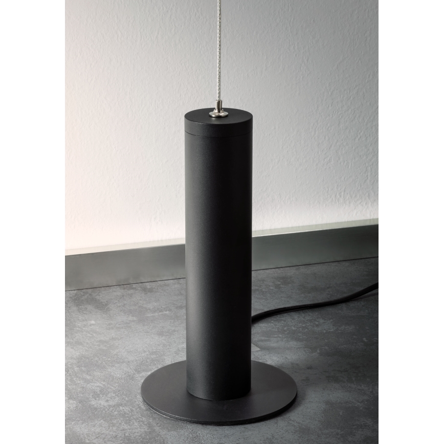 Redo 01-2695 - Candeeiro de chão LED com regulação PICAS LED/12W/230V preto