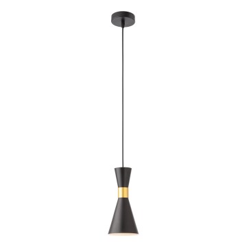 Redo 01-2711 - Candeeiro suspenso KILT 1xE27/42W/230V diâmetro 12 cm preto