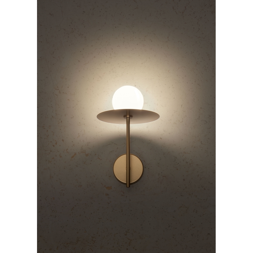 Redo 01-2725 - Candeeiro de parede PLATO 1xG9/10W/230V dourado
