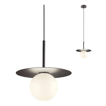 Redo 01-2728 - Candeeiro suspenso PLATO 1xG9/10W/230V diâmetro 20 cm preto