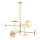 Redo 01-2733 - Candeeiro suspenso PLATO 6xG9/10W/230V dourado