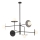 Redo 01-2734 - Candeeiro suspenso PLATO 6xG9/10W/230V preto