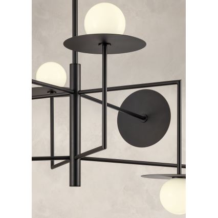Redo 01-2734 - Candeeiro suspenso PLATO 6xG9/10W/230V preto