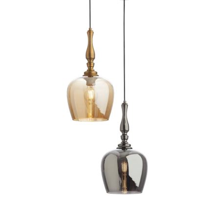 Redo 01-2740 - Candelabro suspenso TOLL 1xE27/42W/230V bronze
