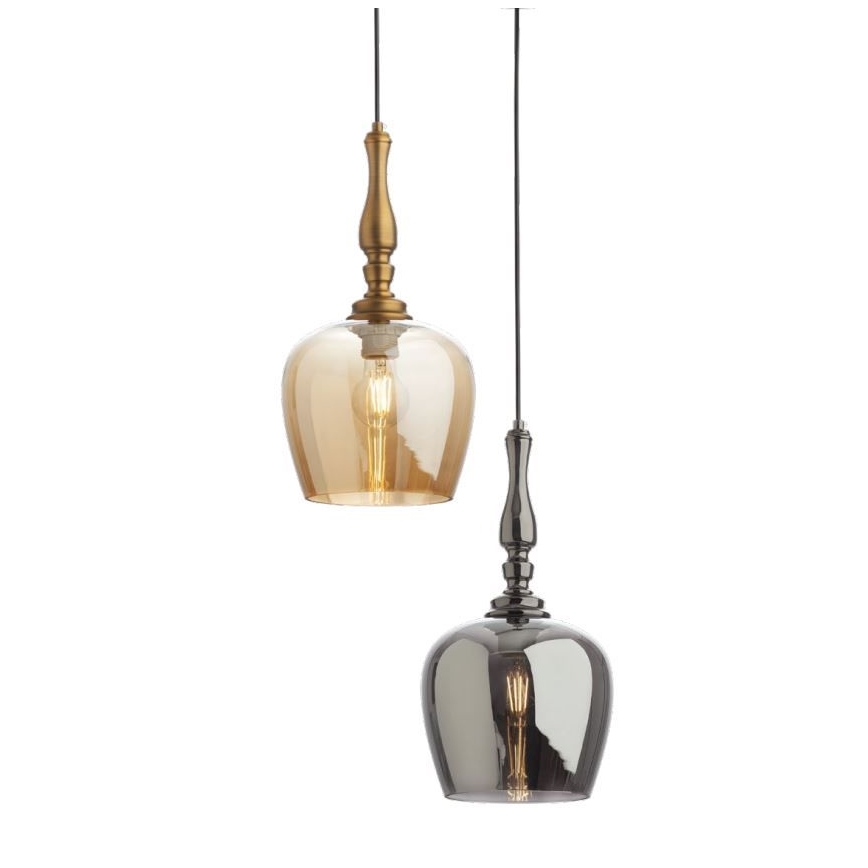 Redo 01-2740 - Candelabro suspenso TOLL 1xE27/42W/230V bronze