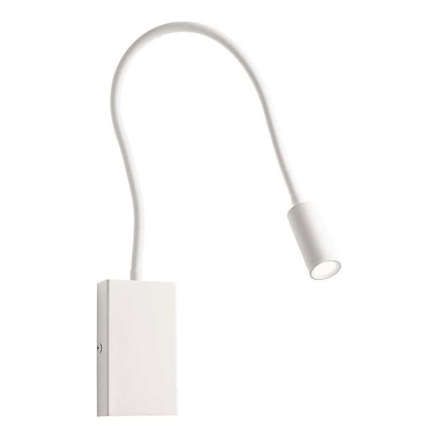 Redo 01-2754 - Candeeiro de parede LED WALLIE LED/3W/230V USB CRI 90 branco