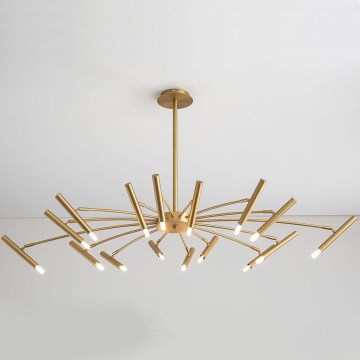 Redo 01-2776 - Candelabro suspenso RAYEN 16xG9/10W/230V bronze