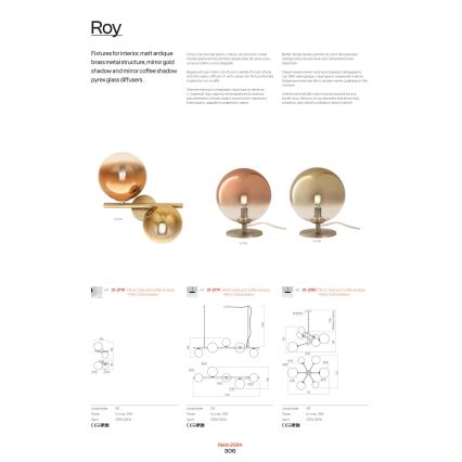 Redo 01-2781 - Candelabro suspenso ROY 10xG9/10W/230V