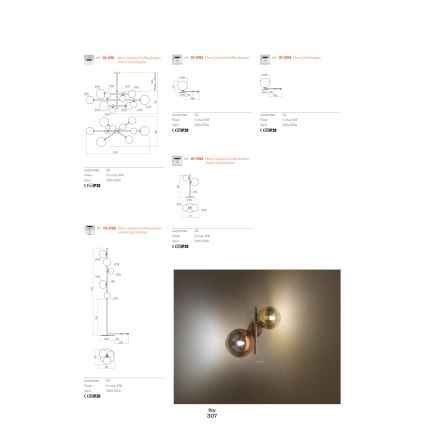 Redo 01-2781 - Candelabro suspenso ROY 10xG9/10W/230V