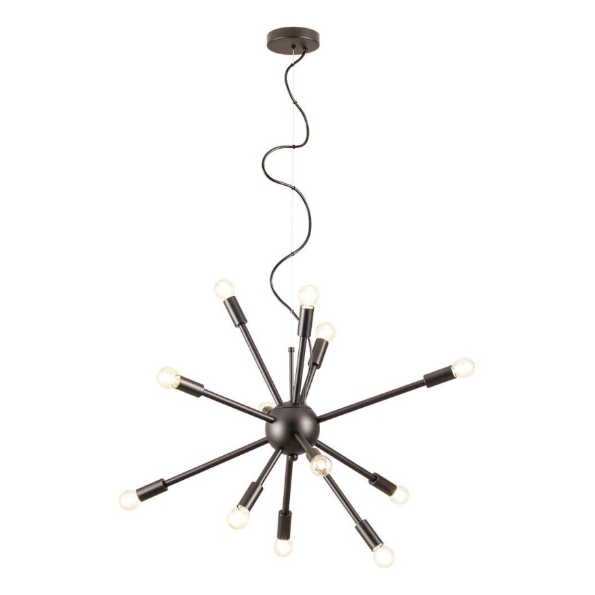 Redo 01-2934 - Lustre suspenso por cabo STELLAR 12xE14/25W/230V preto