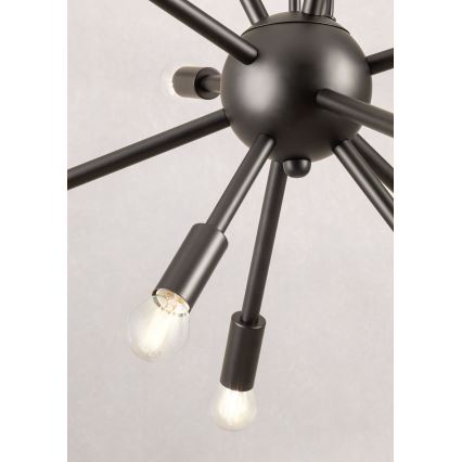 Redo 01-2934 - Lustre suspenso por cabo STELLAR 12xE14/25W/230V preto
