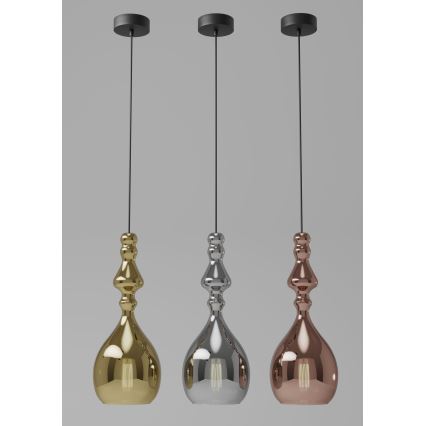 Redo 01-2938 - Pendente com cabo AMBIX, 1xE27/42W/230V, Ø 18 cm, cinza