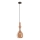 Redo 01-2939 - Lustre suspenso AMBIX em cabo 1xE27/42W/230V Ø 18 cm castanho