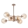Redo 01-2943 - Candeeiro suspenso MUNDI 6xE14/28W/230V cobre