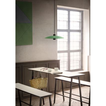 Redo 01-3019 - Lustre LED suspenso por cabo LARS LED/14W/230V + LED/10W Ø 60 cm CRI 90 verde