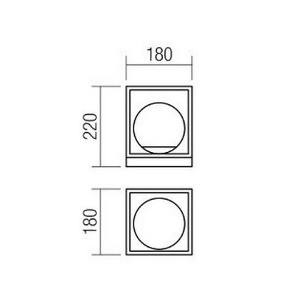 Redo 01-3052 - Candeeiro de mesa ZODIAC 1xE14/28W/230V