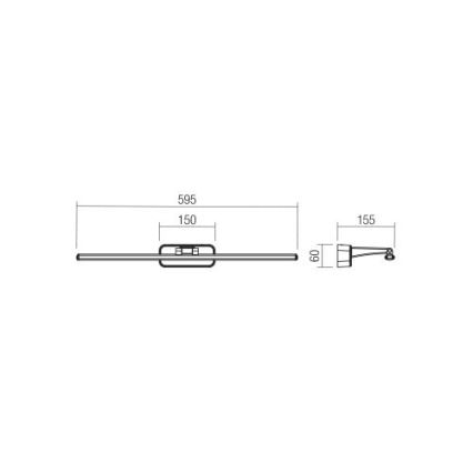 Redo 01-3085 - Iluminação de ilustração LED STEAM LED/12W/230V branco