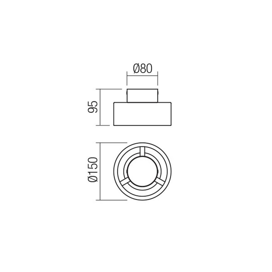 Redo 01-3096 - Iluminação de teto LED PUNKT LED/6W/230V branco