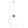 Redo 01-3107 - Candelabro suspenso LED ATOM LED/20W/230V diâmetro 60 cm