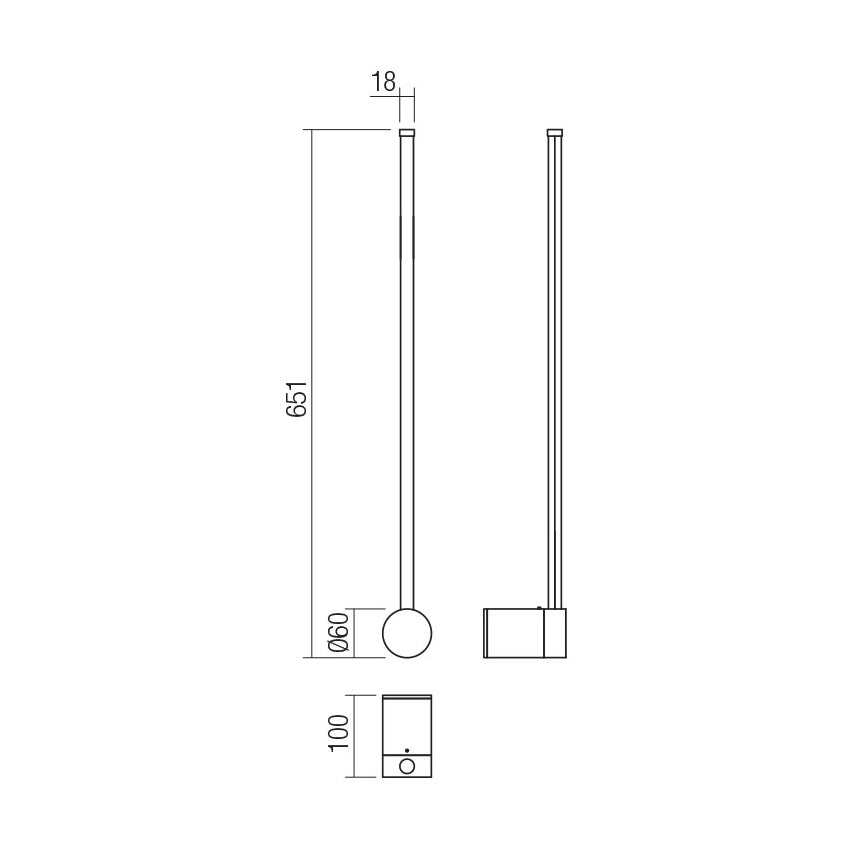 Redo 01-3121 - Iluminação de parede LED TABOO LED/9W/230V latão