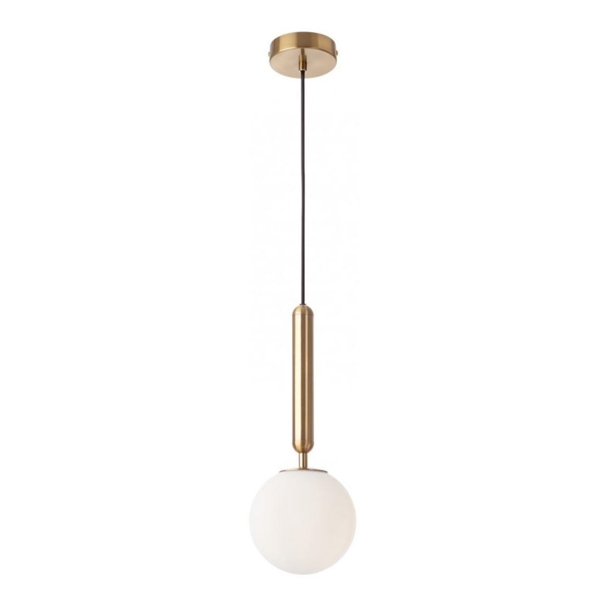 Redo 01-3130 - Candeeiro suspenso HAIKU 1xE14/28W/230V diâmetro 15 cm latão