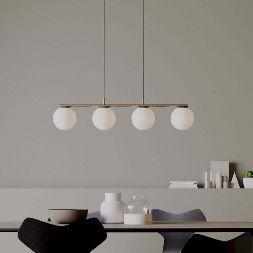 Redo 01-3155 - Candelabro suspenso BOWLING 4xE27/42W/230V dourada