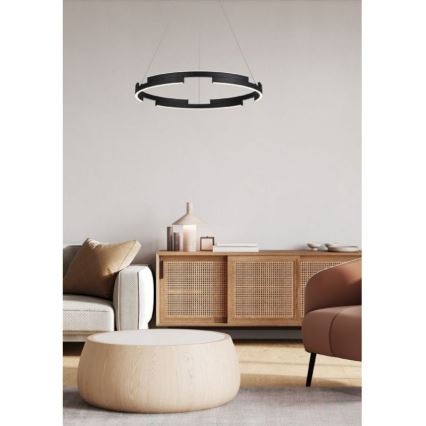 Redo 01-3173 - Candelabro suspenso LED com regulação CASTLE LED/36W/230V preto