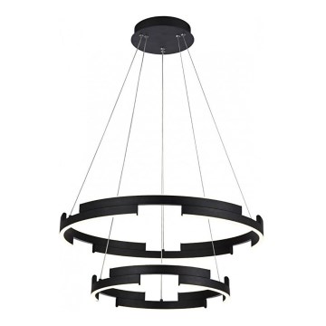 Redo 01-3179 - Candelabro suspenso LED com regulação CASTLE LED/60W/230V preto