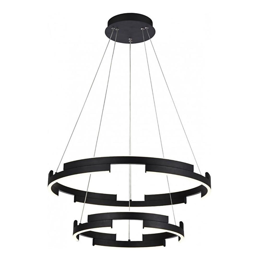 Redo 01-3179 - Candelabro suspenso LED com regulação CASTLE LED/60W/230V preto