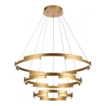 Redo 01-3181 - Candelabro suspenso LED com regulação CASTLE LED/80W/230V dourada